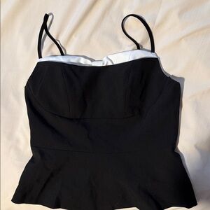 MOTF Black and White Camisole Top